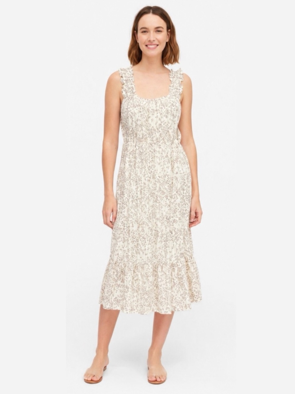 Anthro X Current Air Floral Tiered Summer Dress